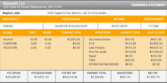Image 3 for Global Paystub Paycheck M…