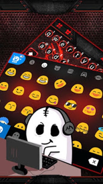 Image 2 for Gaming Red Tech Keyboard …