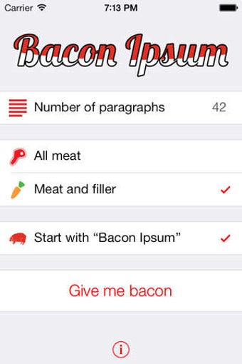 Image 0 for Bacon Ipsum - A Meatier L…