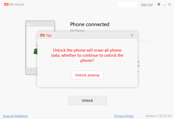 Image 0 for Mi Unlock