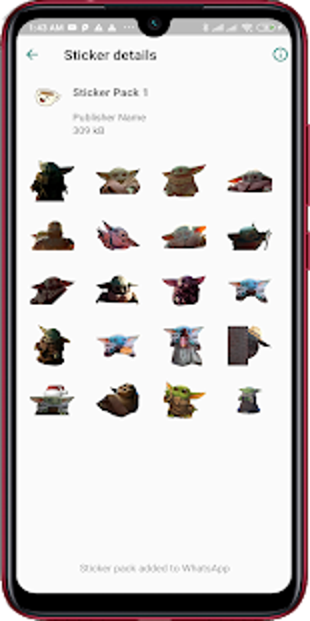 Image 1 for Baby Yoda Stickers For Wh…