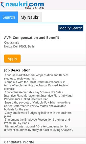 Image 1 for Naukri.com Job Search