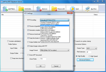 Image 0 for AFP2RTF Transform Server