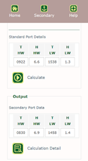 Image 1 for Tidal Calculator