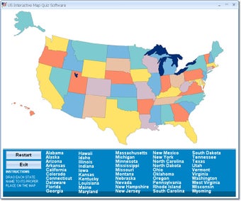 Image 0 for US Interactive Map Quiz S…