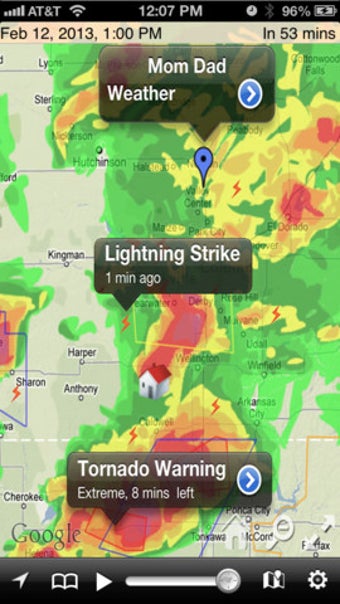 Imagen 2 para Radar Cast Pro - NOAA Hi-…