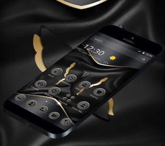 Image 0 for Black Metal Golden Butter…