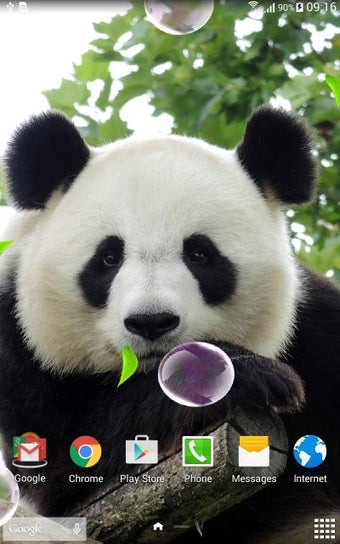 Imagen 2 para Cute Panda Live Wallpaper