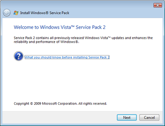 Image 0 for Windows Vista Service Pac…