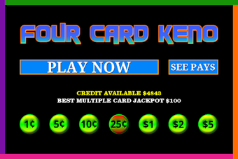Imagen 2 para Four Card Keno - Huge Bet…