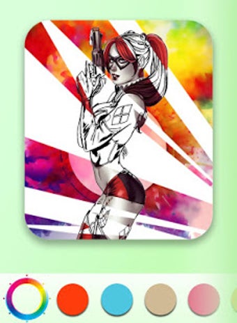 Imagen 1 para Harley Quinn Coloring Boo…