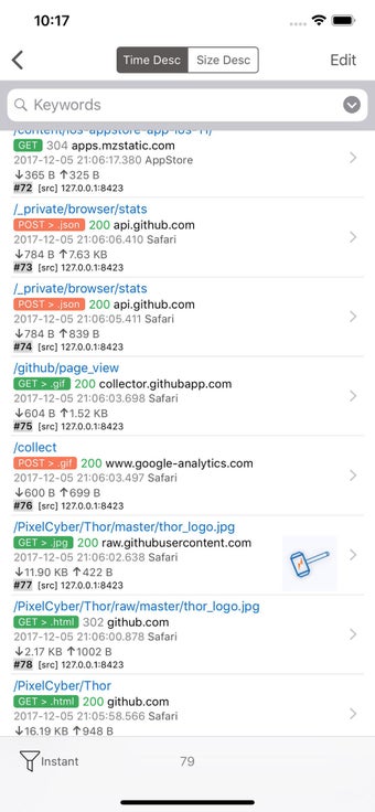 Image 2 for Thor HTTP Sniffer/Capture