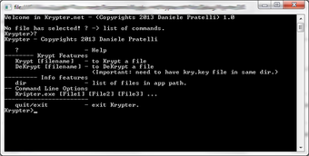 Image 0 for Krypter.net Command Line