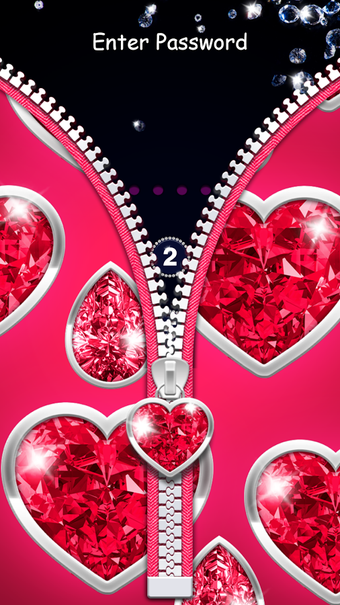Image 3 for Diamond Zipper Lock Scree…