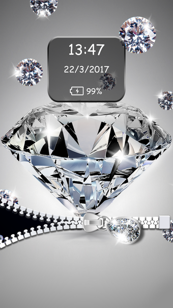Image 2 for Diamond Zipper Lock Scree…