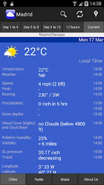 Imagen 1 para WeatherOnline Free