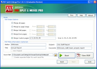 Imagen 0 para Batch PDF Splitter Merger…