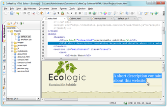 Image 0 for CoffeeCup HTML Editor