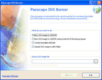 Imagen 0 para Passcape ISO Burner