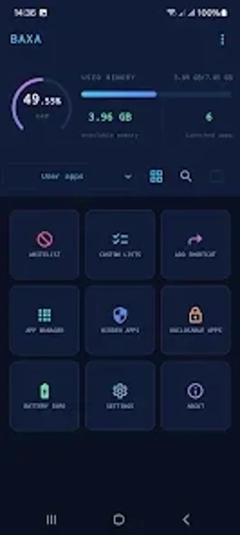 Imagen 0 para Baxa: Close apps - Ram Ba…