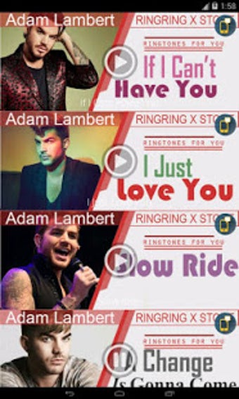 Image 1 for Adam Lambert - Ringtones …