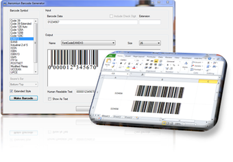 Image 0 for Aeromium Barcode Fonts