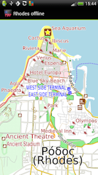 Imagen 1 para Rhodes offline map