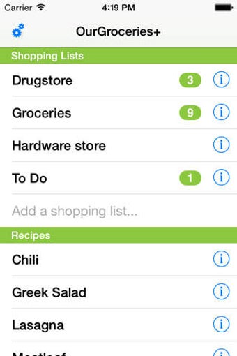 Image 0 for Our Groceries Shopping Li…