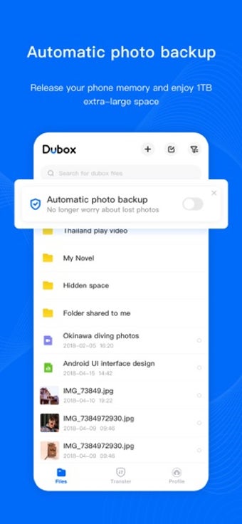 Imagen 0 para Dubox: Cloud Storage & Ba…