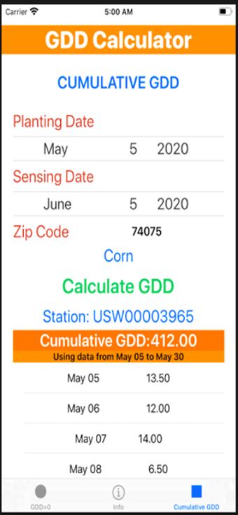 Image 0 for Growing Degree Days Calcu…