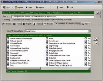 Image 0 for Microsoft Access to Visua…