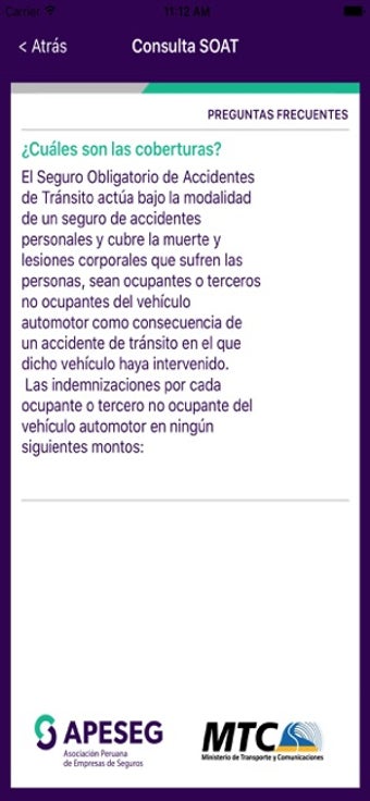 Image 1 for Consulta SOAT