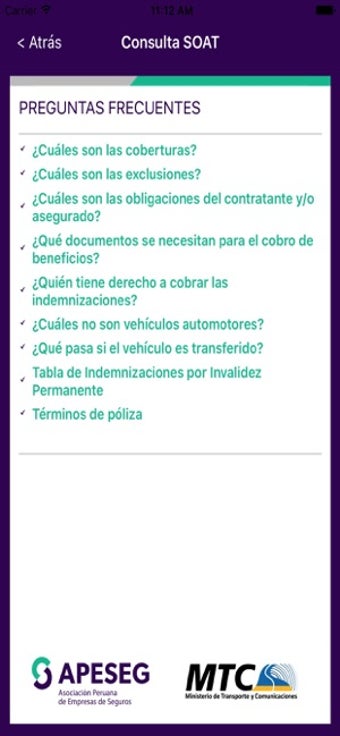 Image 0 for Consulta SOAT
