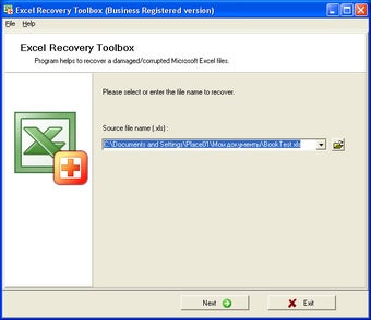 Image 0 for Excel Recovery Toolbox