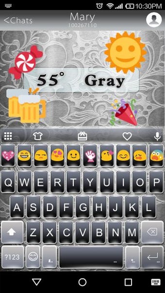 Imagen 0 para Gray Story Emoji Keyboard