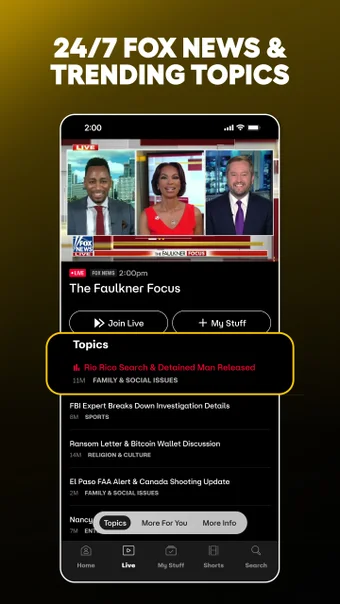 Image 0 for FOX One: Live News Sports…