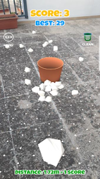 Imagen 1 para Paper Toss AR (ARCore)