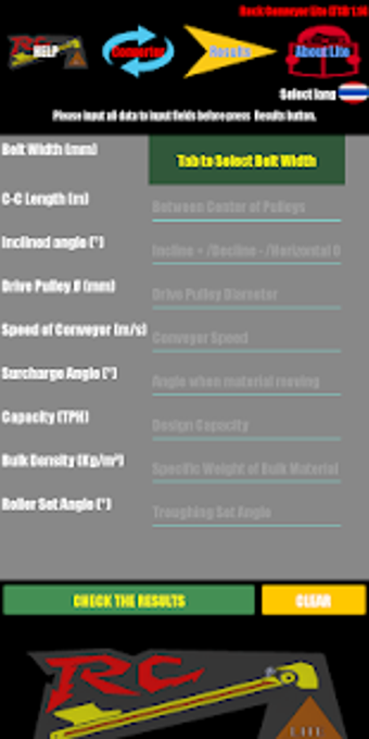 Imagen 1 para Rock Conveyor Calculator …