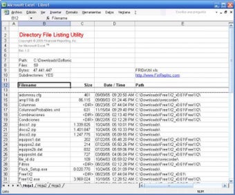 Image 0 for XLFileLister
