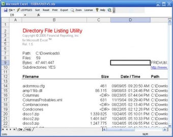 Image 1 for XLFileLister