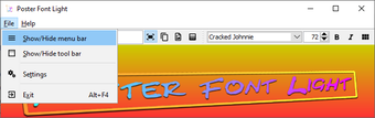 Image 0 for Poster Font Light