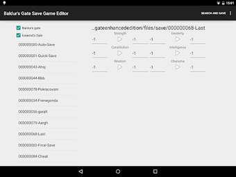 Imagen 0 para Save Editor for Baldur's …