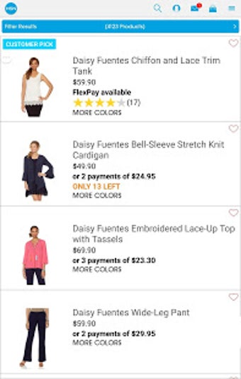 Imagen 0 para HSN Tablet Shop App