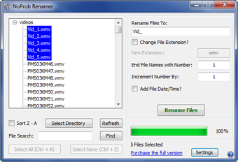 Imagen 1 para NoProb Renamer