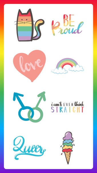 Imagen 1 para LGBT Gay Pride Month Stic…