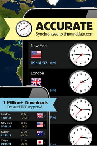 Image 0 for World Clock-Time Zones