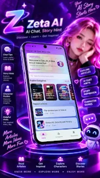 Image 0 for Zeta AI: AI Chat Story Hi…
