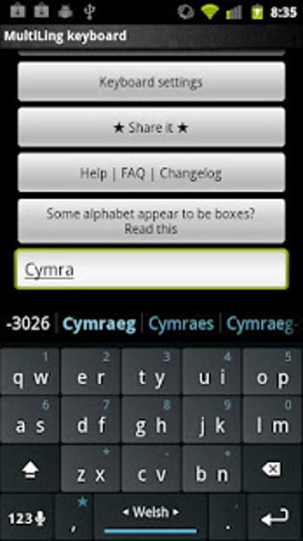 Image 2 for Welsh Keyboard Plugin
