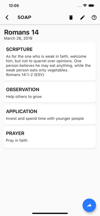 Image 0 for Daily SOAP - Bible readin…