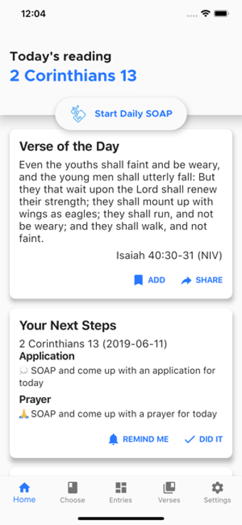 Image 0 for Daily SOAP - Bible readin…